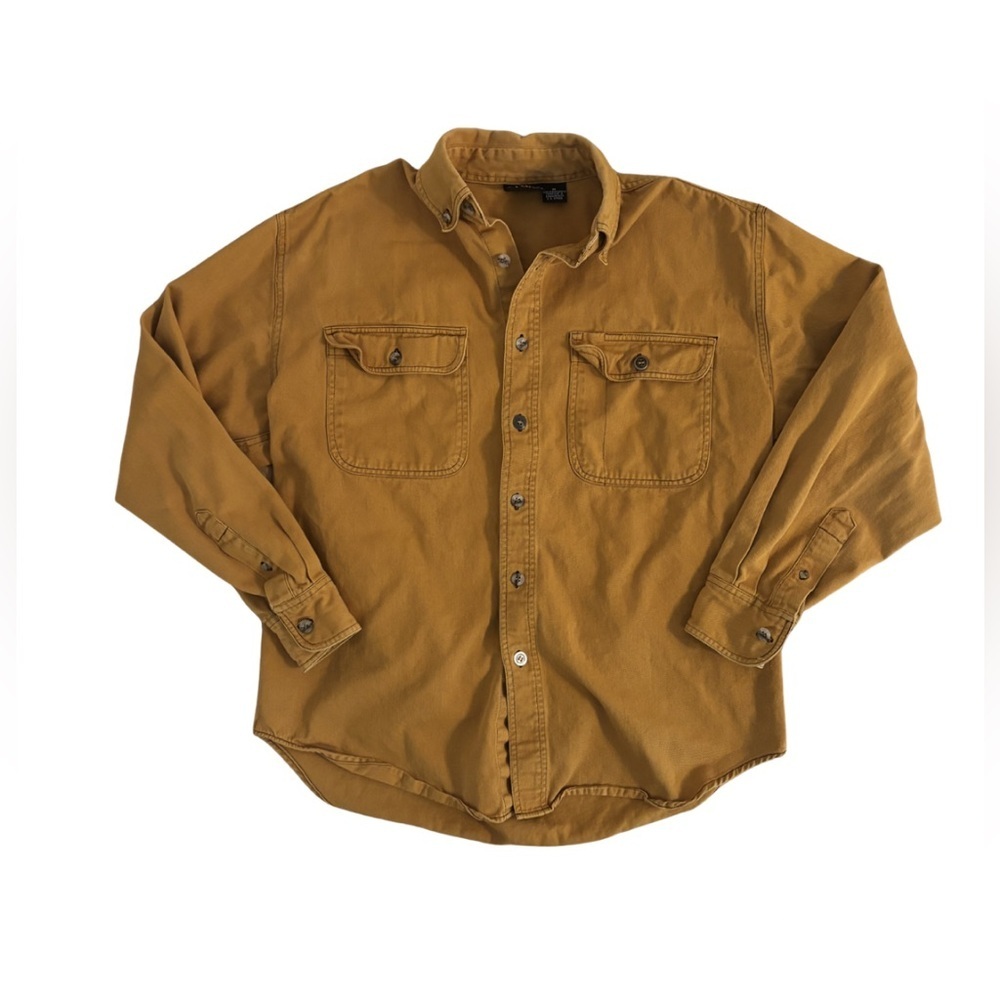 Stone Vintage 90’s Mustard Button-Up Utility Shirt